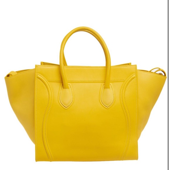 Celine Large Leather PhantomYellow Tote - Picture 16 of 16